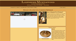 Desktop Screenshot of lakeshoremyrtlewood.com